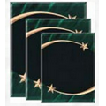 Shooting Star Acrylic Plaque w/ Green Marble Accent (8"x10")